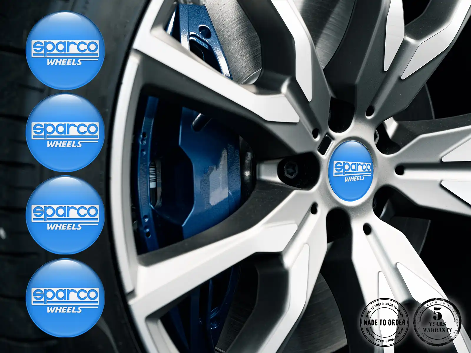 Sparco Gewölbte Aufkleber Logo Stilvolle Radembleme